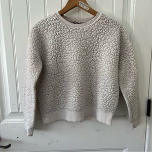 A New Day White Sherpa Crewneck | Size: Small